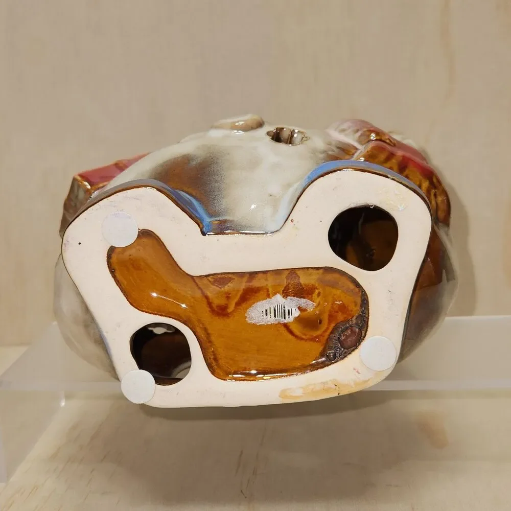 Kirkland's Potter's Garden Ceramic Snowman Candle Holder Tea Light